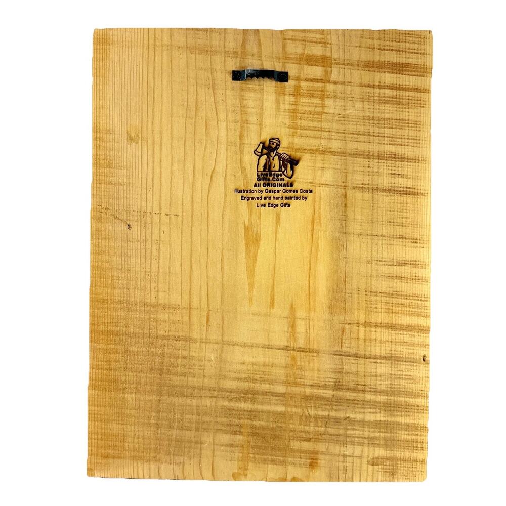 Live Edge Gifts Rustic Church Wood Wall Art Hand Painted Engraved Plaque 12” (B) - Picture 10 of 11